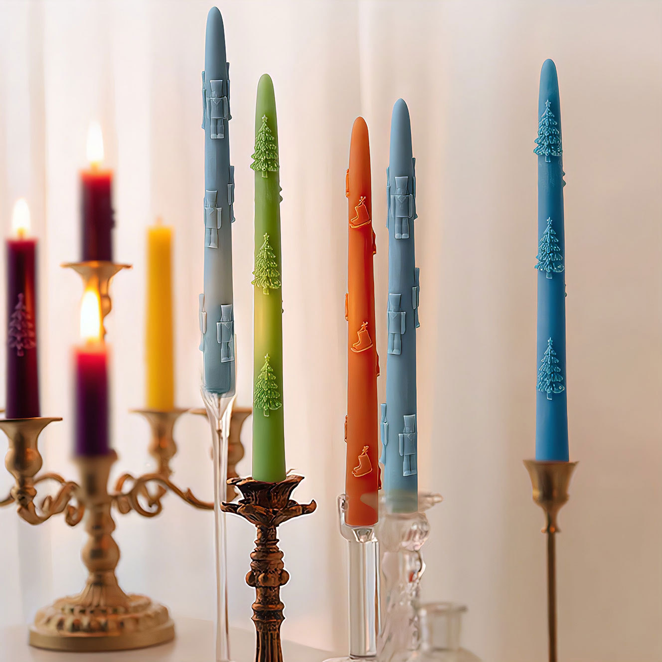 Christmas Long Candle Silicone - Home Fragrance Rituals ulasan dan harga