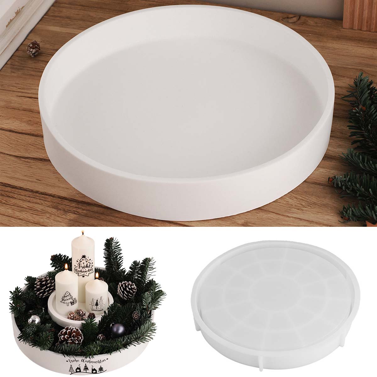 Concrete Round Candle Bowl Ves - Home Fragrance Rituals ulasan dan harga