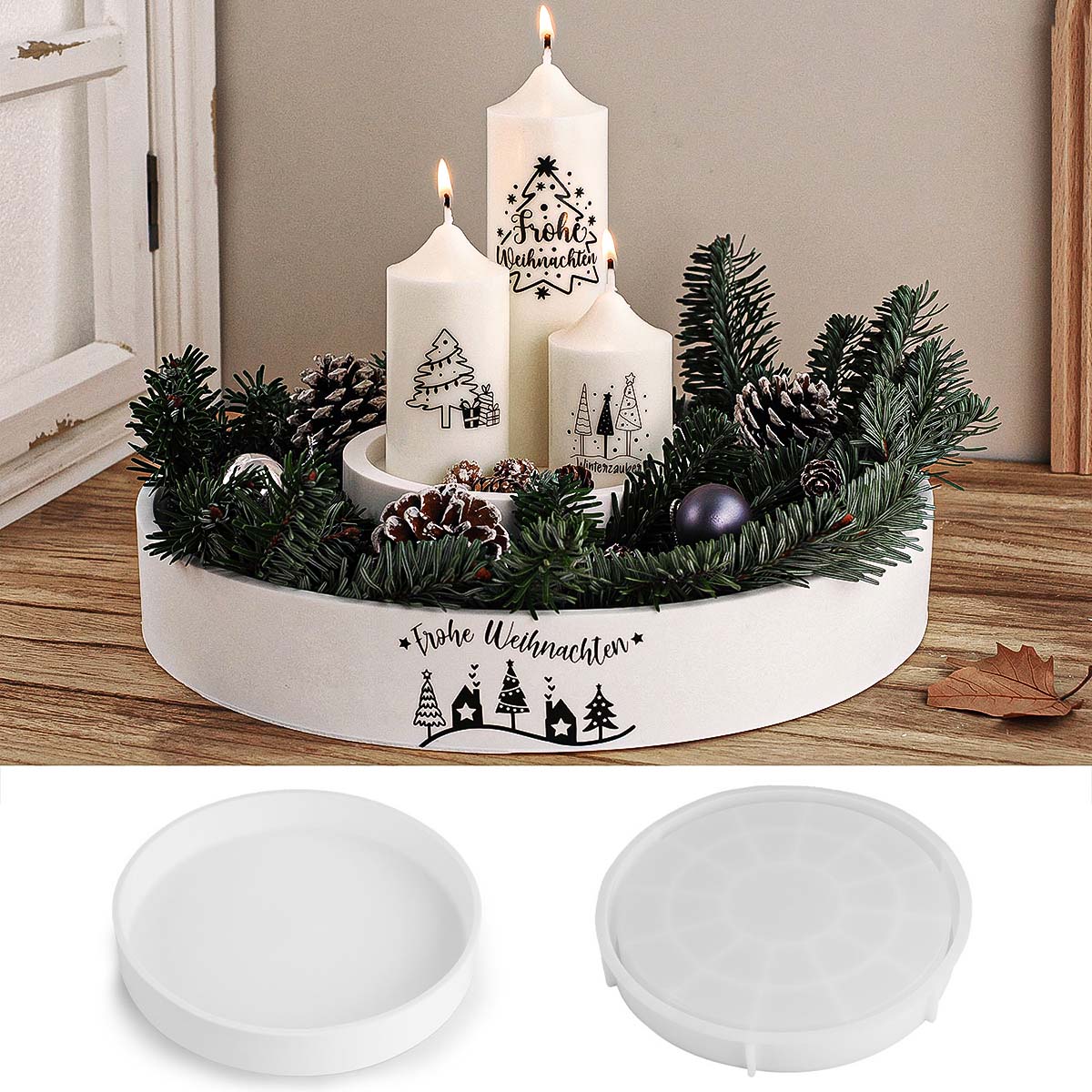 Concrete Round Candle Bowl Ves - Home Fragrance Rituals ulasan dan harga