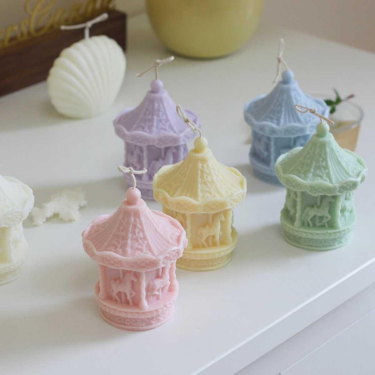 3D Carousel Candle Silicone Mo - Home Fragrance Rituals ulasan dan harga